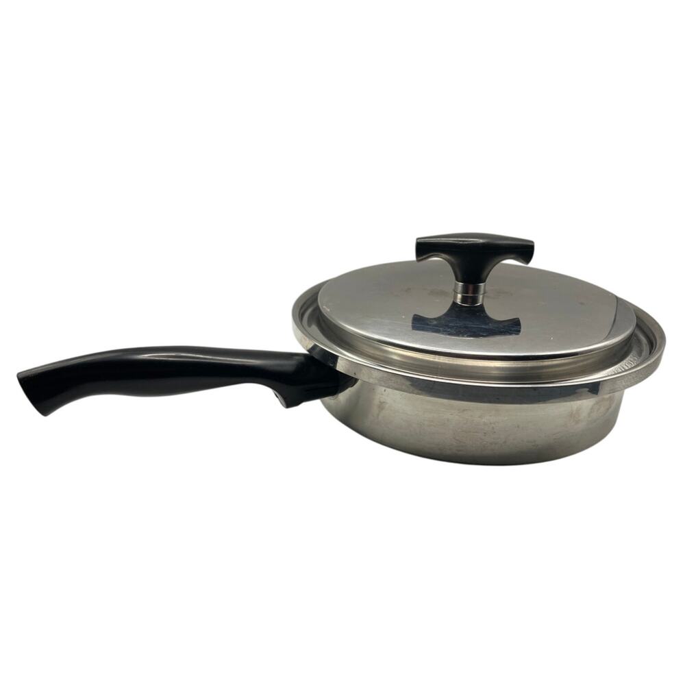 Kitchen Craft 3-Ply Stainless Steel Saucepan‎ w/ Lid Made in USA Vintage